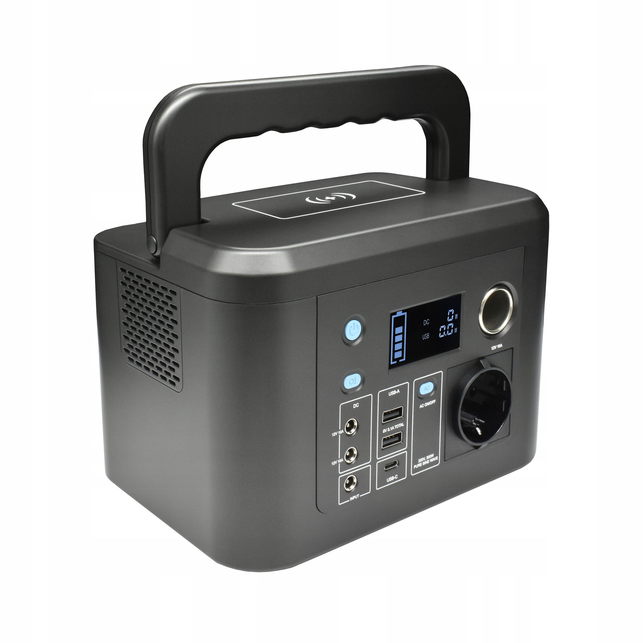 Přenosná napájecí stanice 230V 300W LiFePO4 Powerbank DVS-PS300 224Wh Dvs