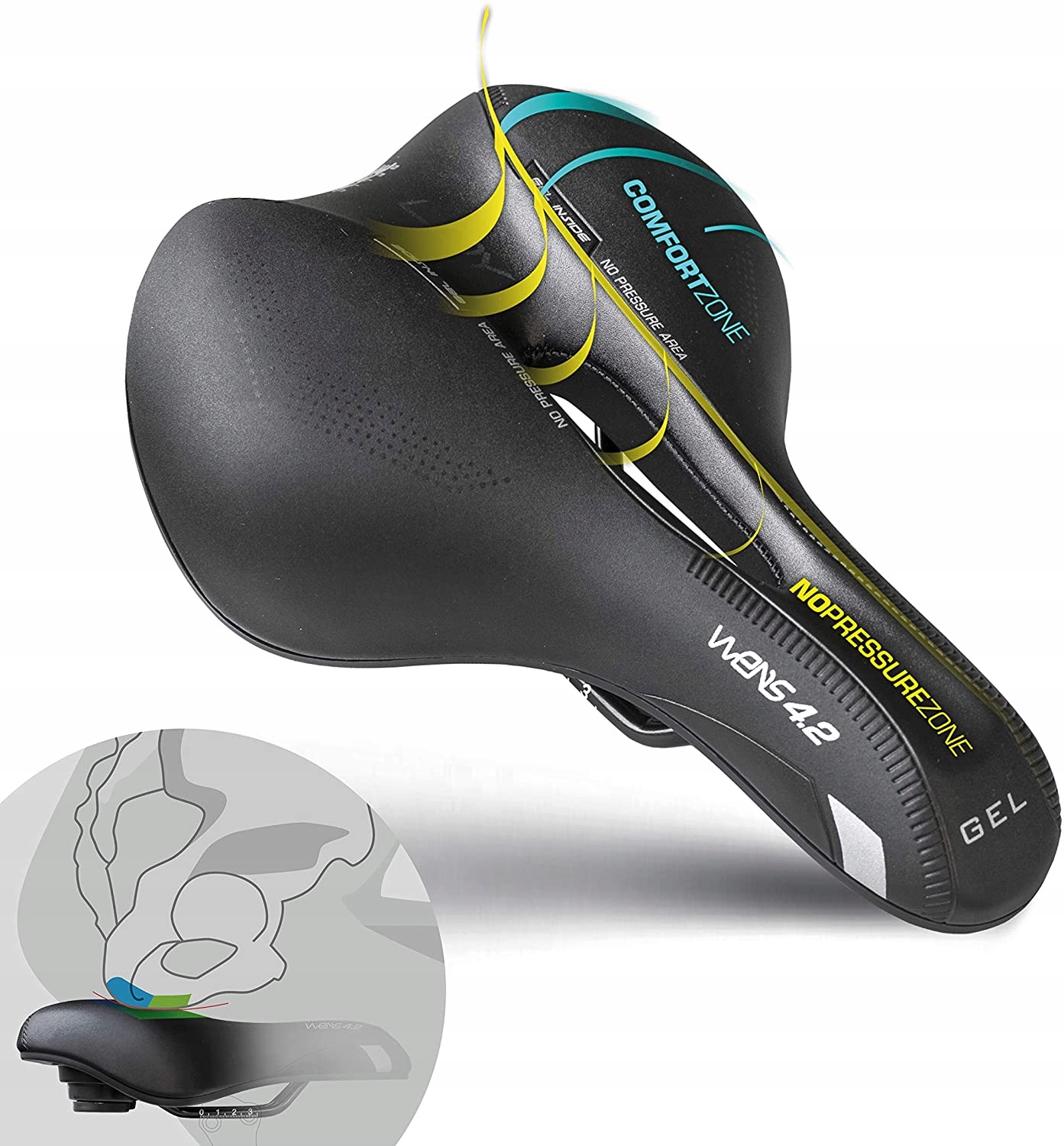 Siodło rowerowe żelowe Wens Twin 4.2