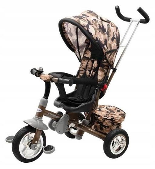 Rowerek trójkołowy 3w1 Typhoon 360 army