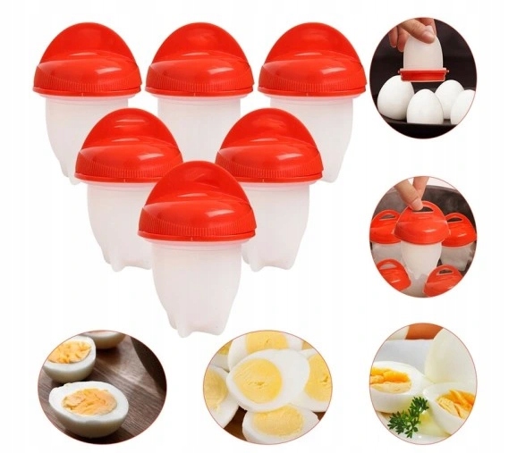 POJEMNIKI DO GOTOWANIA JAJEK ZESTAW BEZ SKORUPEK