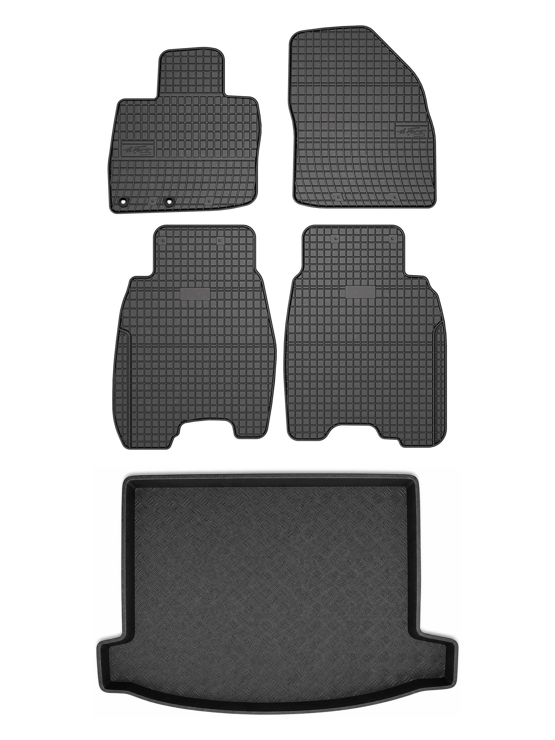 Gumové koberce SolidPRO rohož do kufru pro: Honda Civic VIII 2006-2012