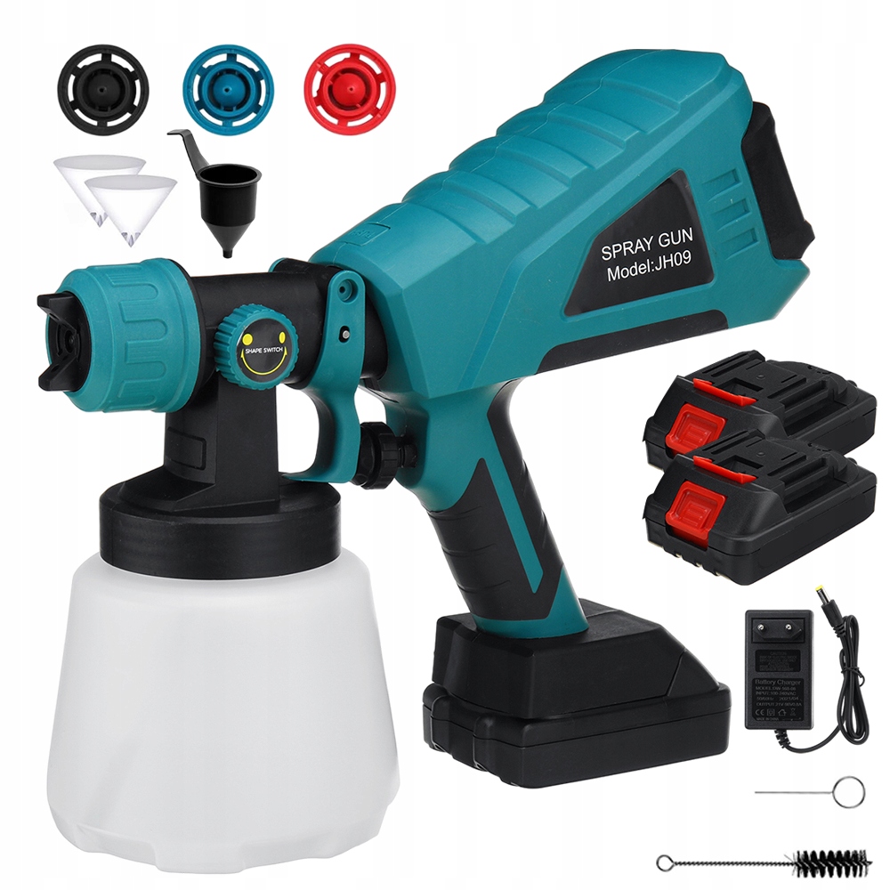 Pistole na malování, elektrický stříkací malířský agregát 3 Trysky 2AKU