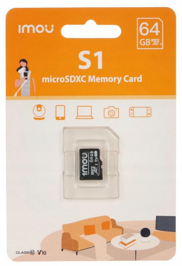 Karta pamięci microSD 64GB Imou do Kamer Monitoringu Cctv ST2-64-S1
