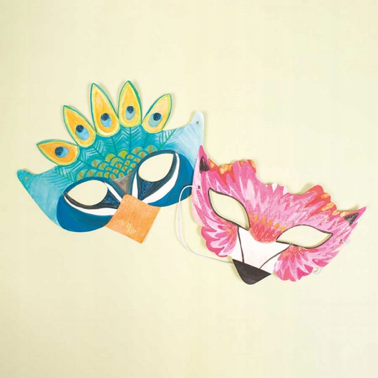 

Maski papierowe Weneckie zabawa impreza choinka 16