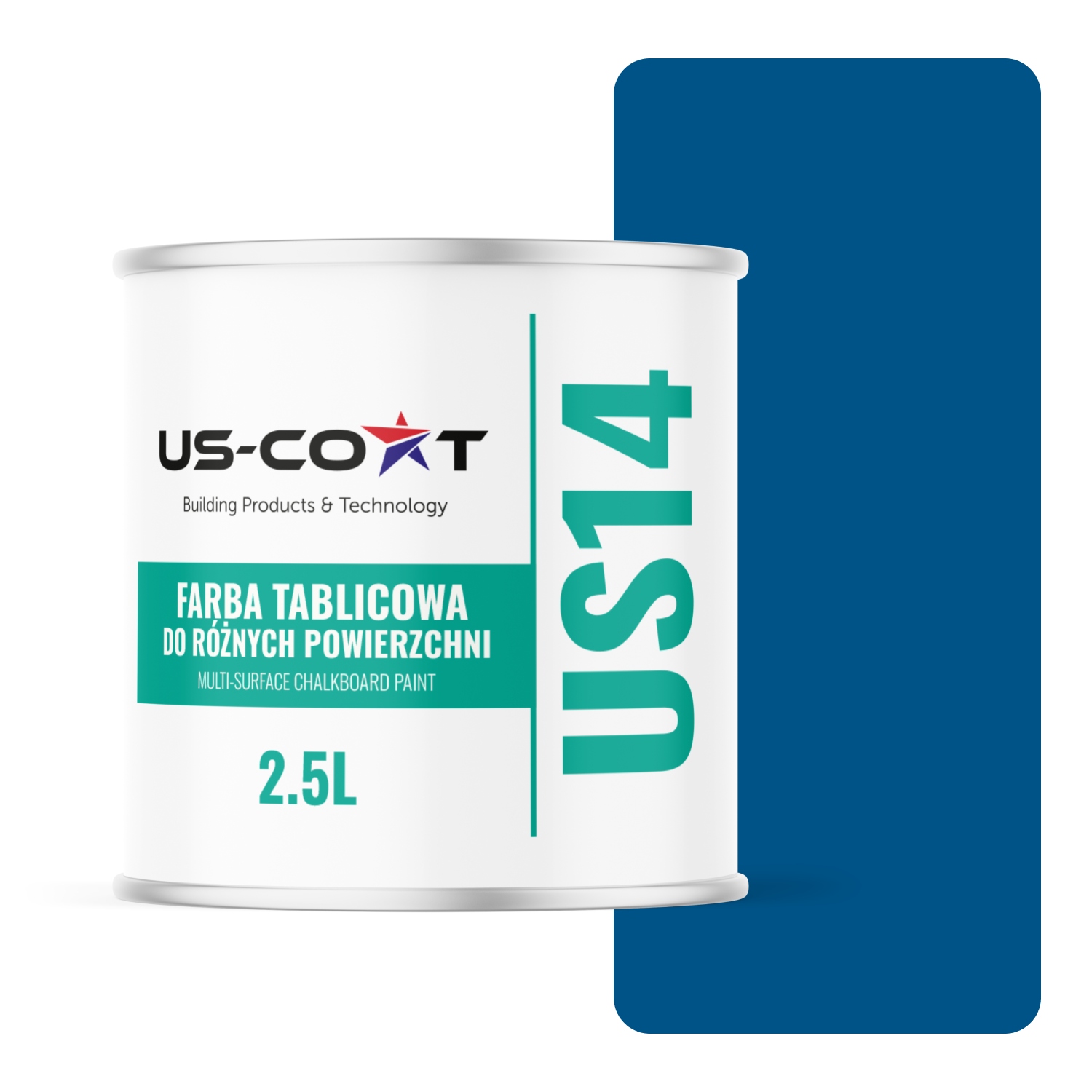 Tabuľová Farba Na Nábytok A Kovové Steny Farba 2.5 L Modrá RAL5005 Matná