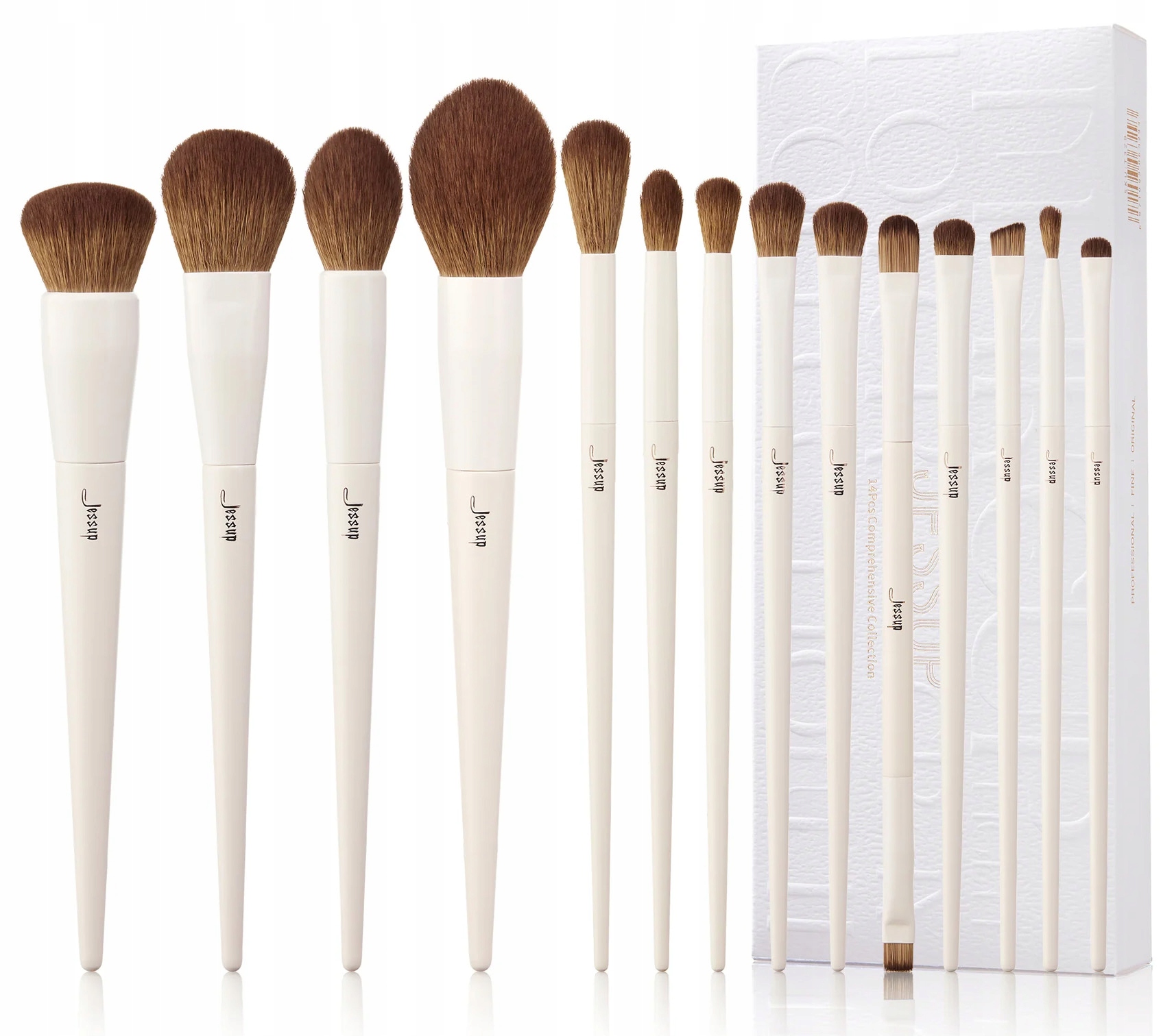Jessup Sada 14 štětců na make-up T329 Světle šedá