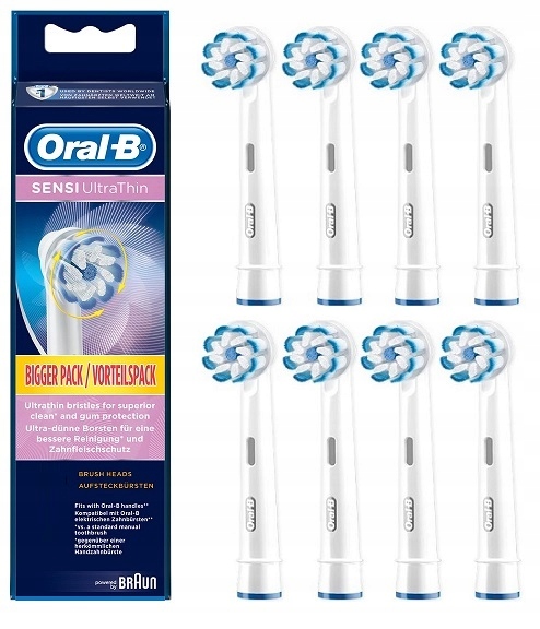 

Końcówki Oral-b Sensitive Clean Oryginalne 8 Szt