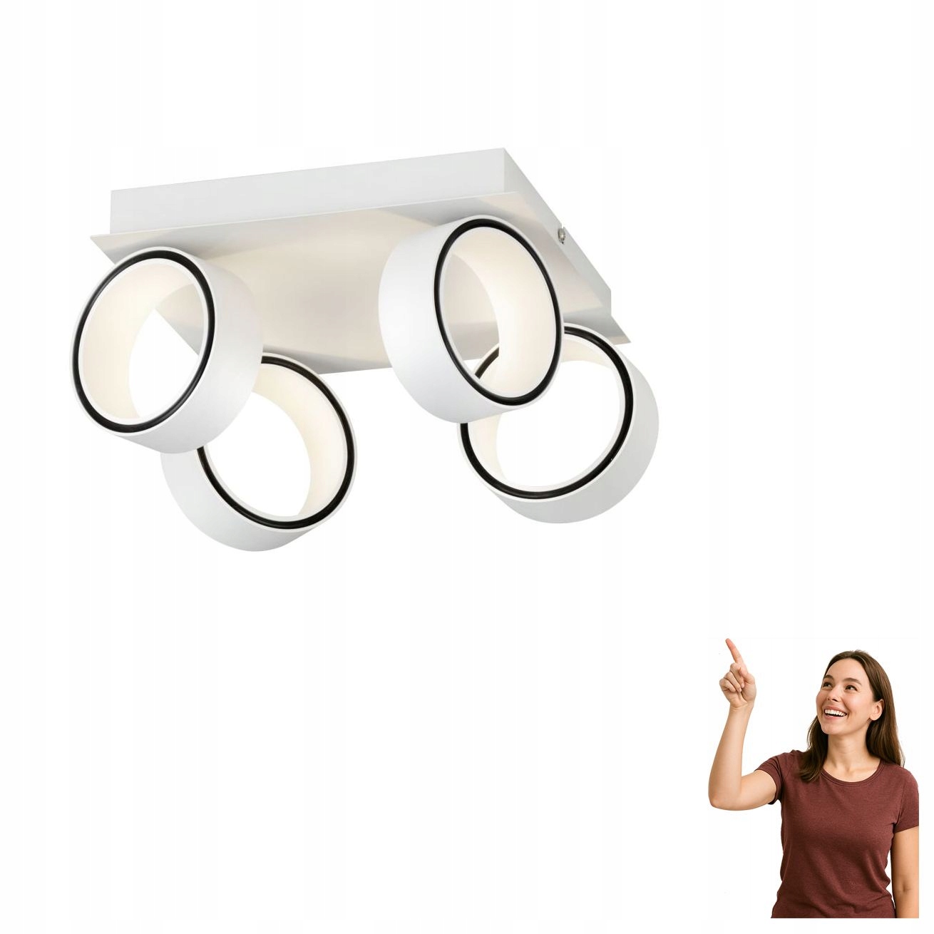 Led spotová reflektorová lampa 4x4,6W Albariza 39587 Eglo