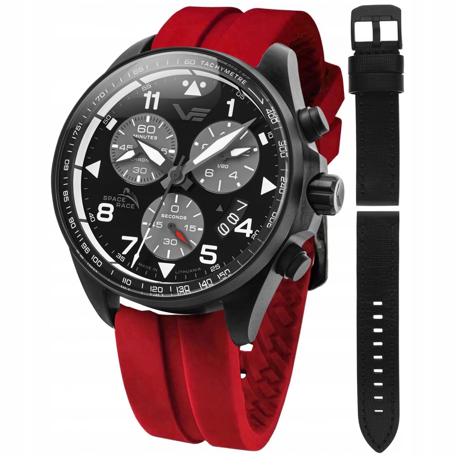 Pánské Hodinky Vostok Europe 6S30-325C744SR s červeným páskem