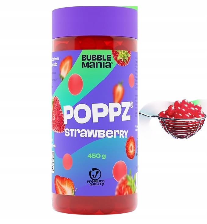 Levně Ovocné kuličky Popping Boba Přírodní S Mořskými Řasami A Džusem pro dezerty