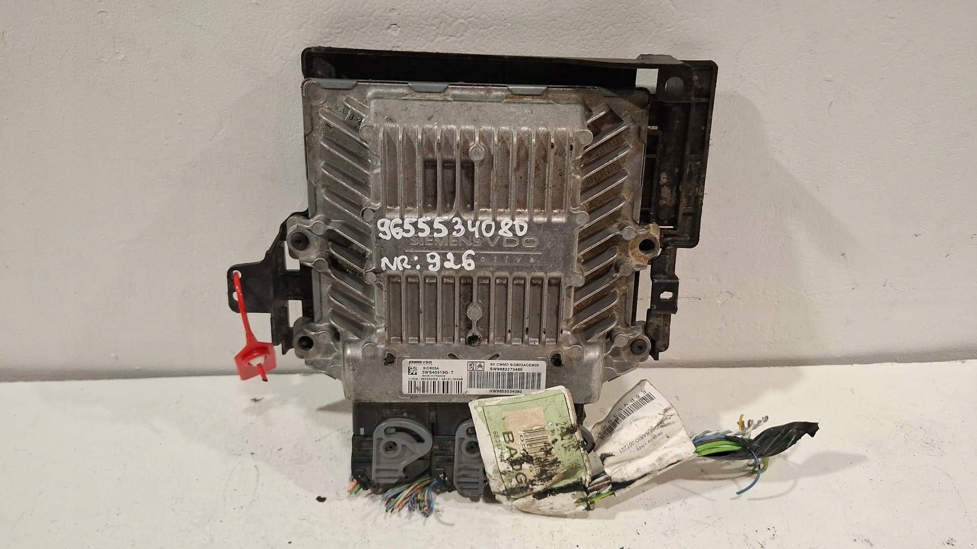 control unit of the engine computer 5WS40319GT Citroen Peugeot 2.0 HDI