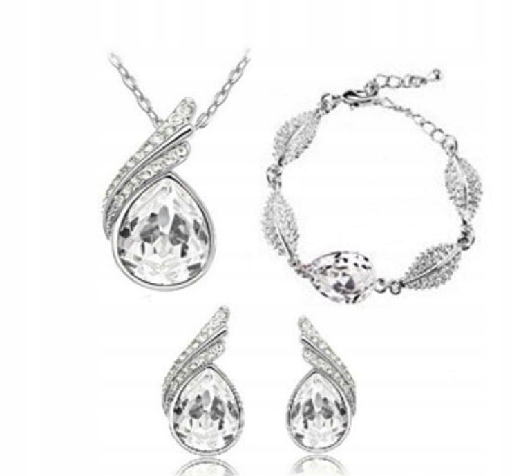 

Komplet biżuterii Kryształki Swarovski Migdał %%