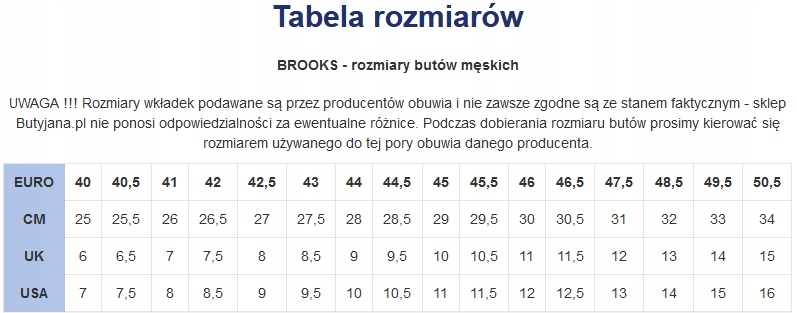 Męskie buty do biegania Brooks Ghost 17 r.42,5