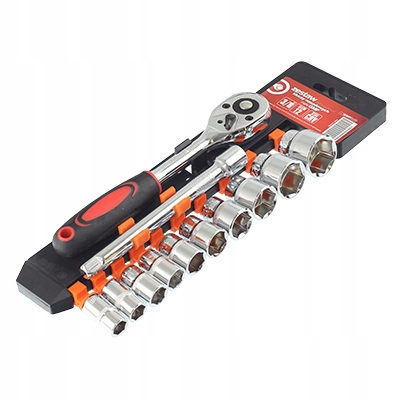 Zestaw Kluczy Nasadowych 12-ELEM. 3/8" W Uchwycie Plastikowym