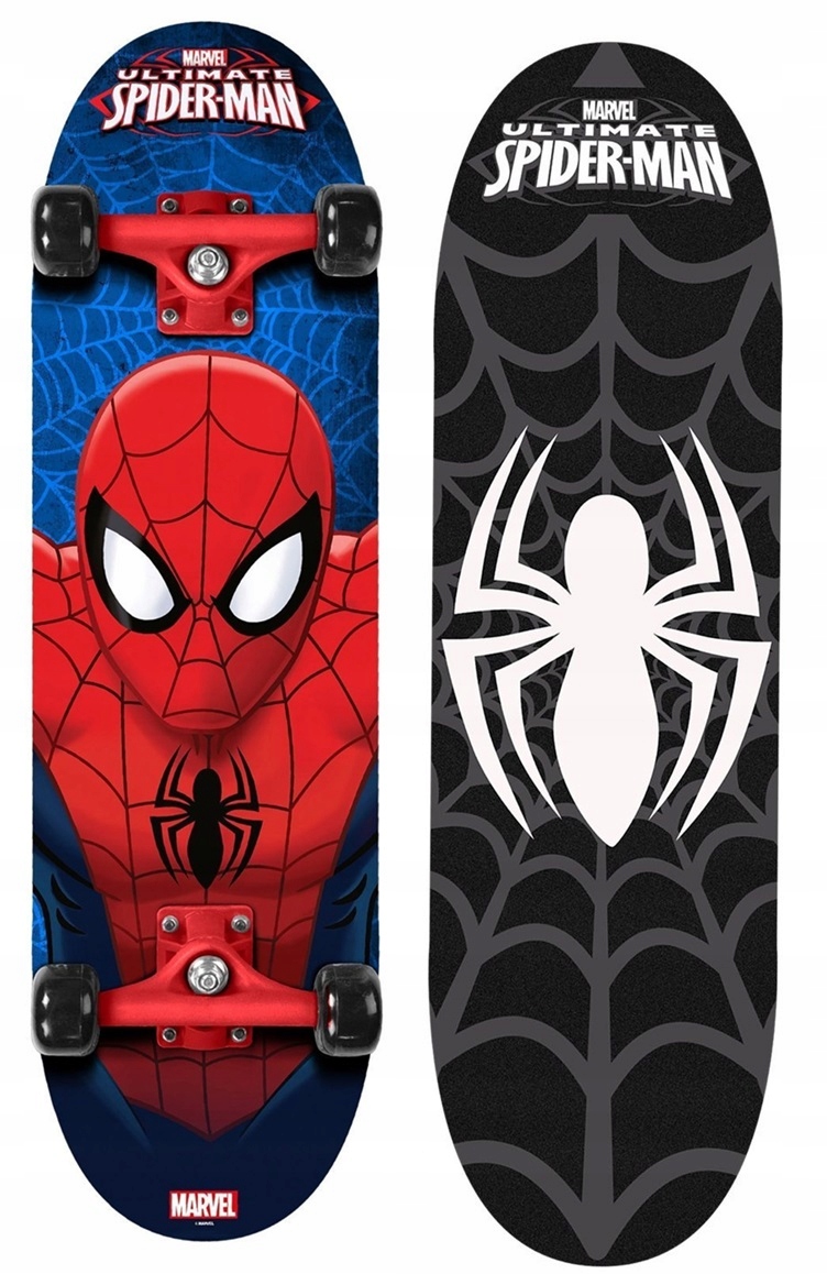 Spiderman Spider Marvel Duża Deskorolka Deska Drewniana