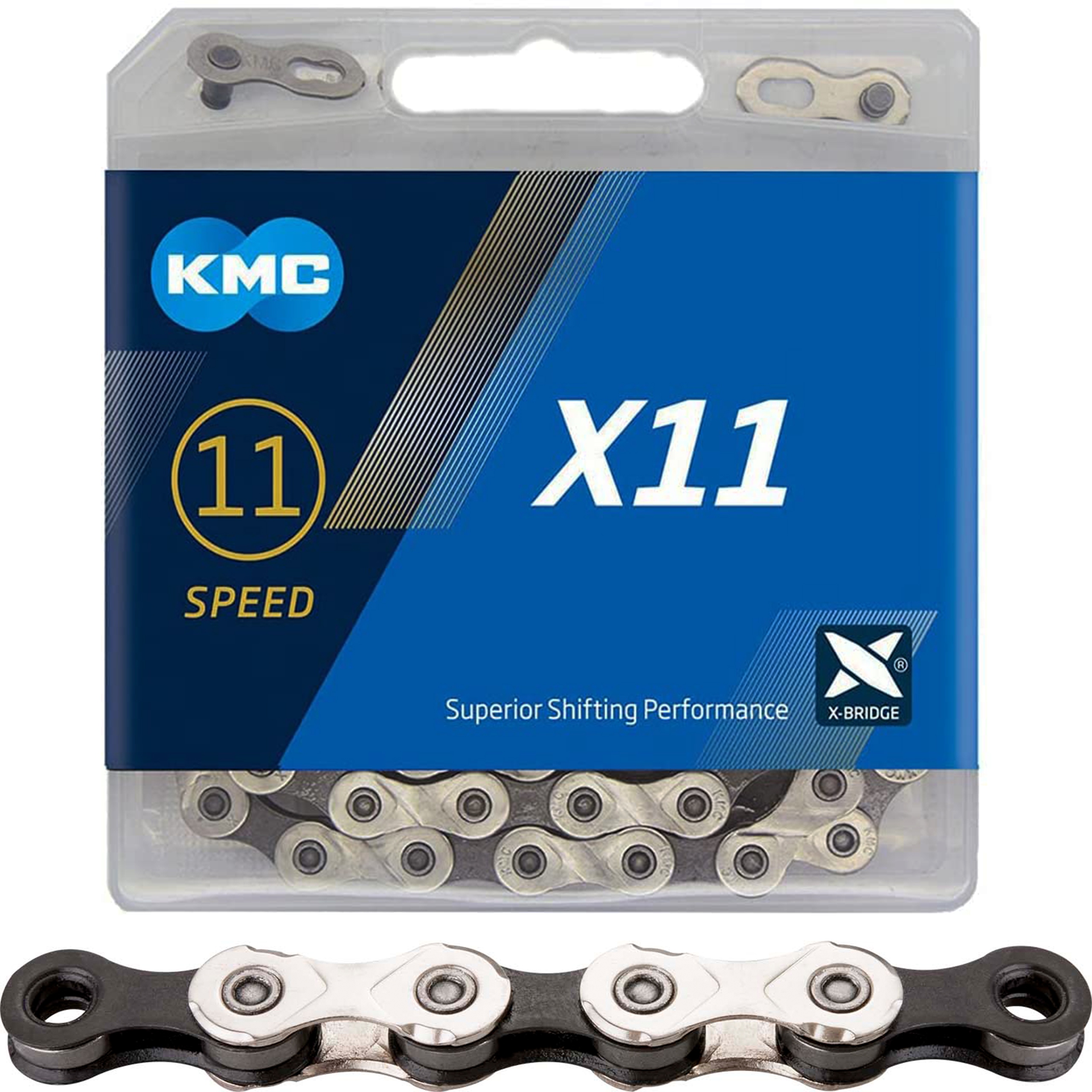 

Łańcuch rowerowy Kmc X11.93 11s + Spinka + Box
