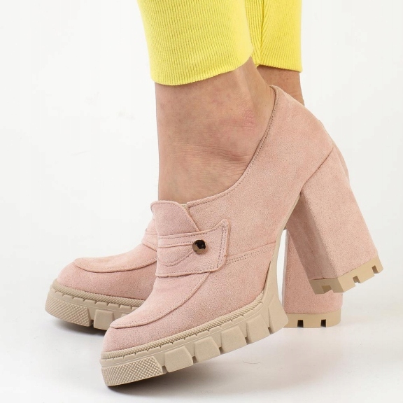 

Różowe Polskie półbuty damskie Deoni D207 r40