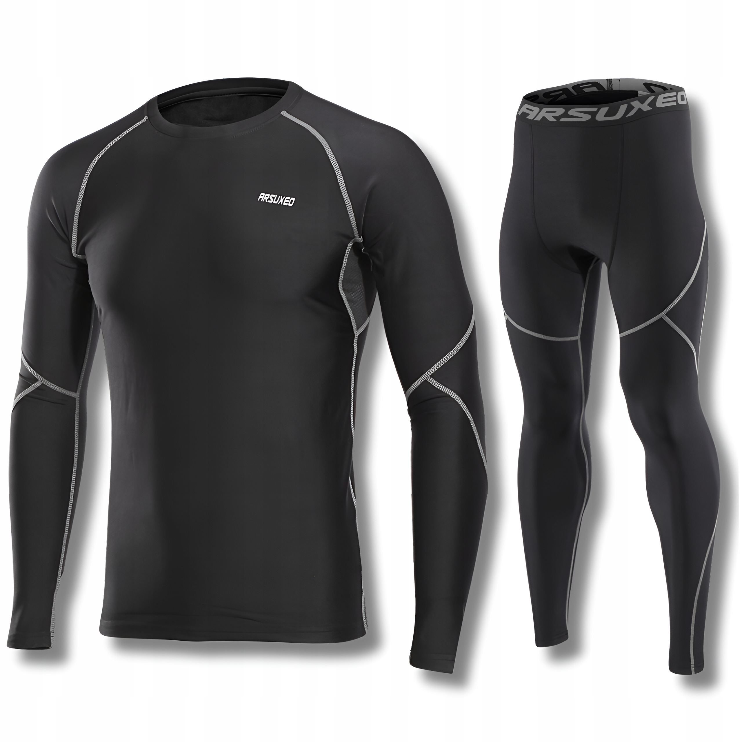 Bielizna Termoaktywna Męska Odzież Termiczna Koszulka Spodnie 8S Arsuxeo XL