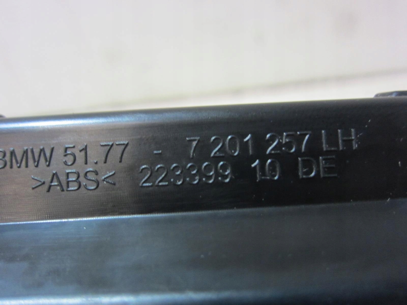 BMW GT F07 moulding MOCUJACA threshold left side support left 7201255 7201257