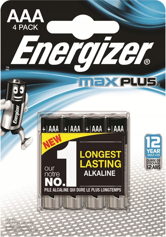 

Baterie Aaa (R3) Energizer Max Plus 4szt.