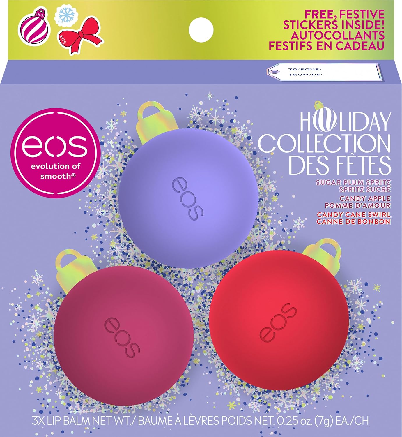 Balzámy na rty Eos Limited Edition Holiday Collection 3 příchutě