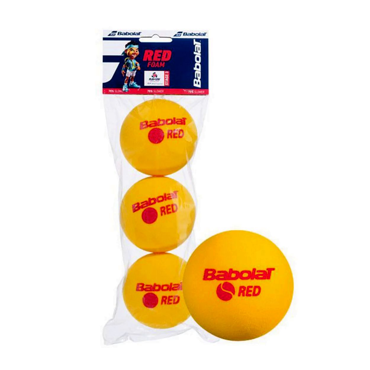 Piłki do tenisa Babolat Red Foam 3 szt Metodyczne do nauki gry