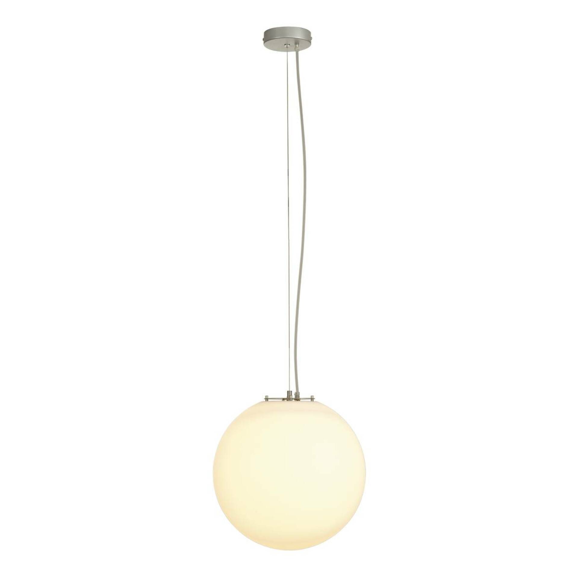 Závesné svietidlo Slv Rotoball 40 E27 24W 40cm striebrošedá/biela