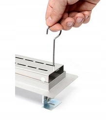 SANITLINE Odpływ liniowy CZARNE SZKŁO 100cm 52mm Średnica odpływu 40 mm