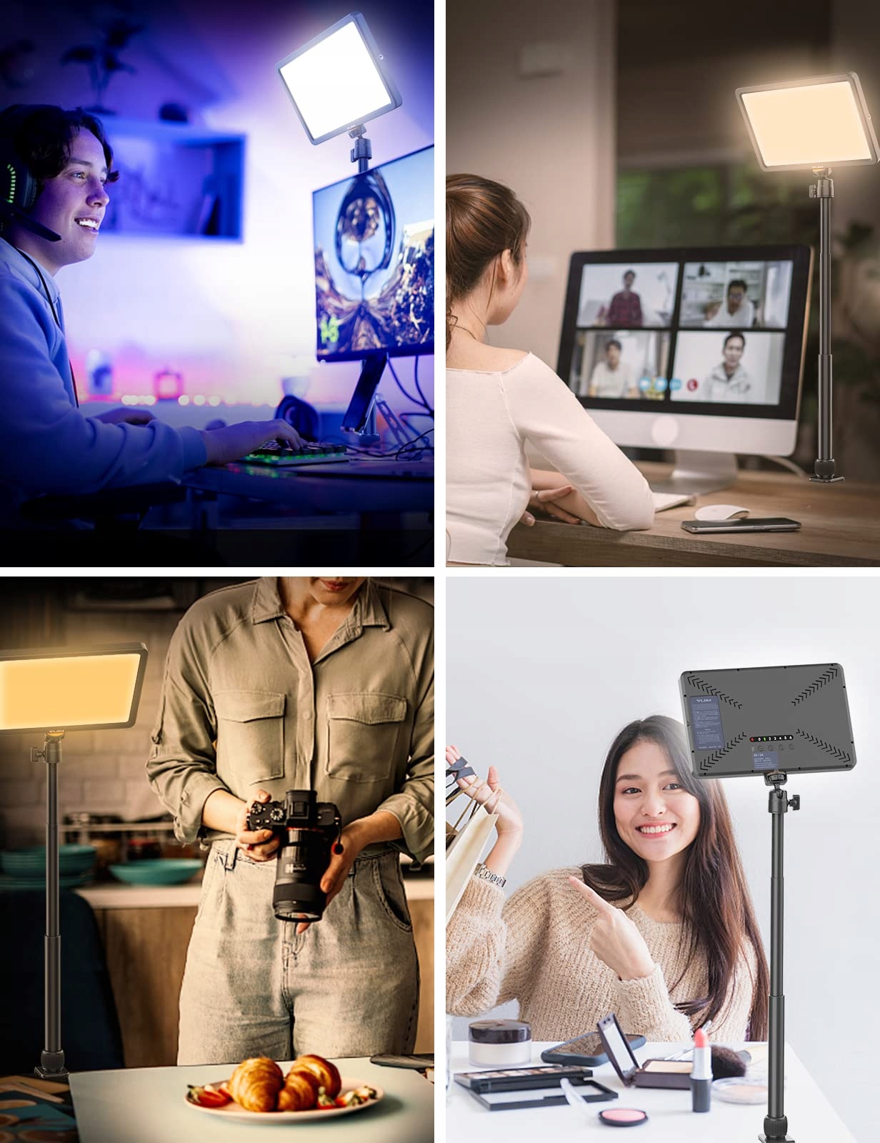 ULANZI K20 Lampa LED Do Wideo Zdalne Sterowanie 600 Lumenów 10W 2500K-9000K — miniatura 6