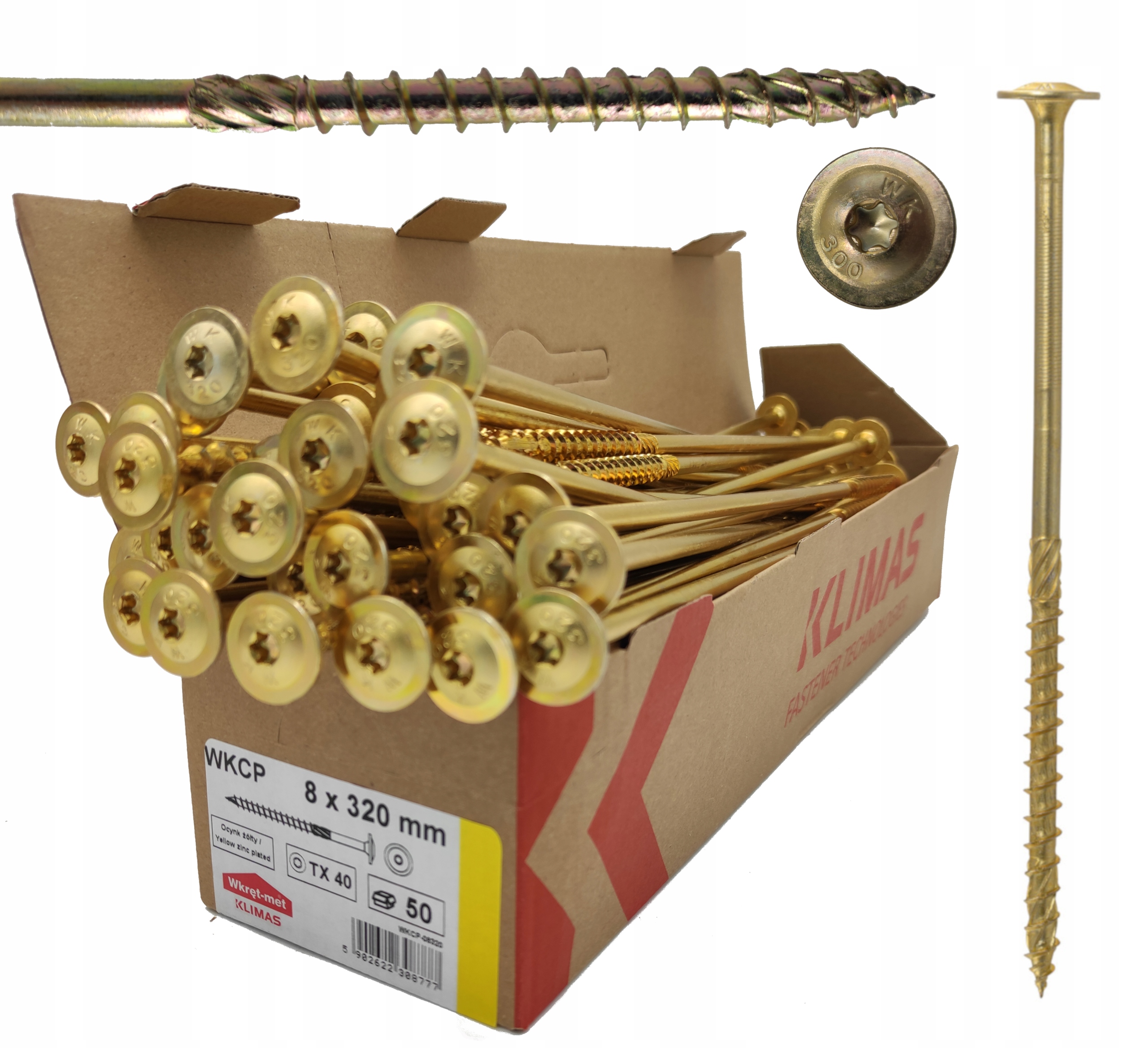 

Wkręty Ciesielskie Do Drewna Talerzowe Torx 8x320