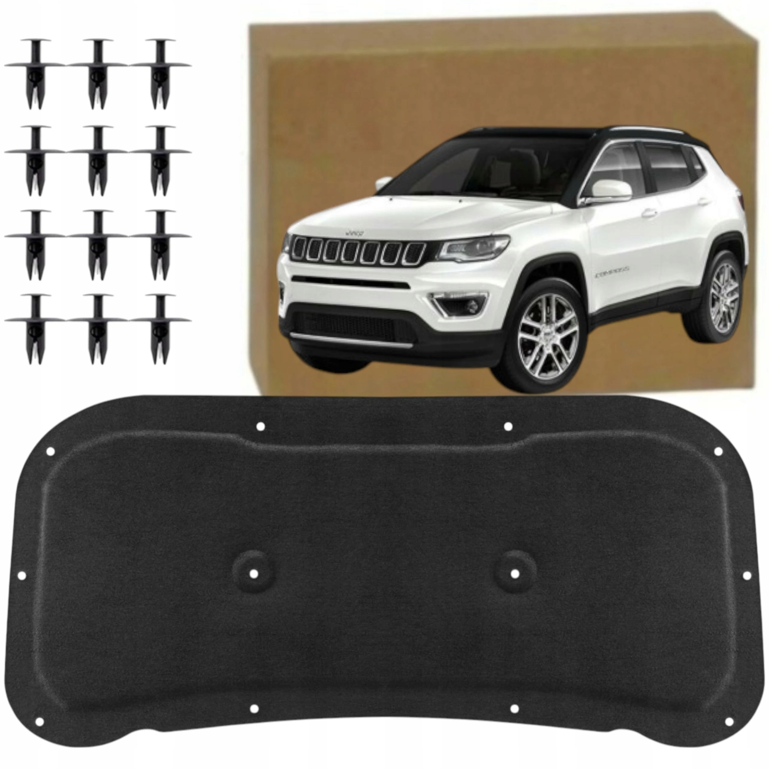 Tlumení Hluku Masky Podložka Podbití Jeep Compass II 2017+