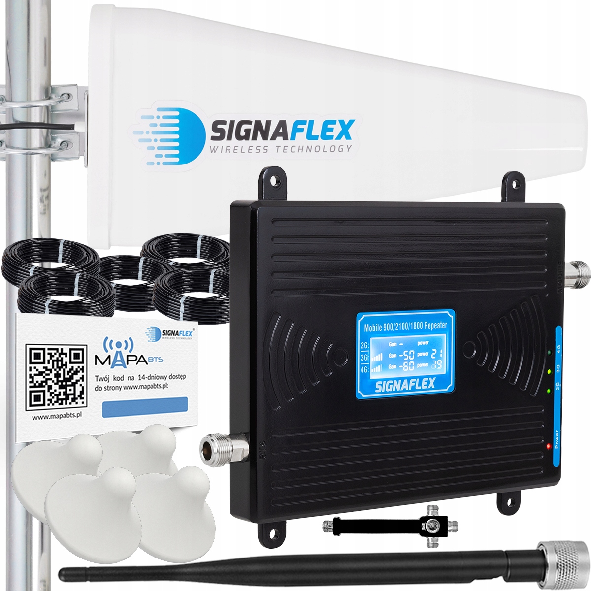 Sada Zosilňovačov Telefónu Gsm Internetu Hspa 4G Lte Antény 10 m