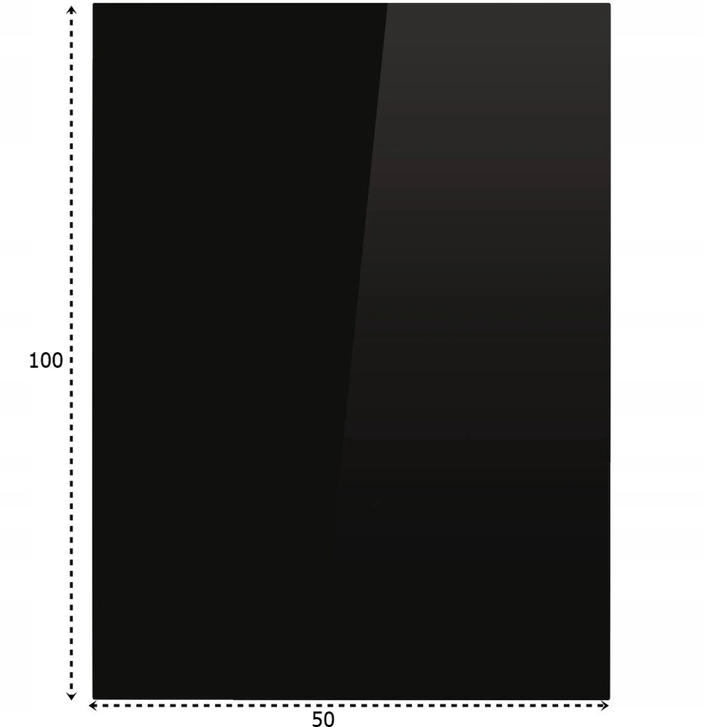 Szyba Hartowana podstawa pod Piec Kominek 100x50cm