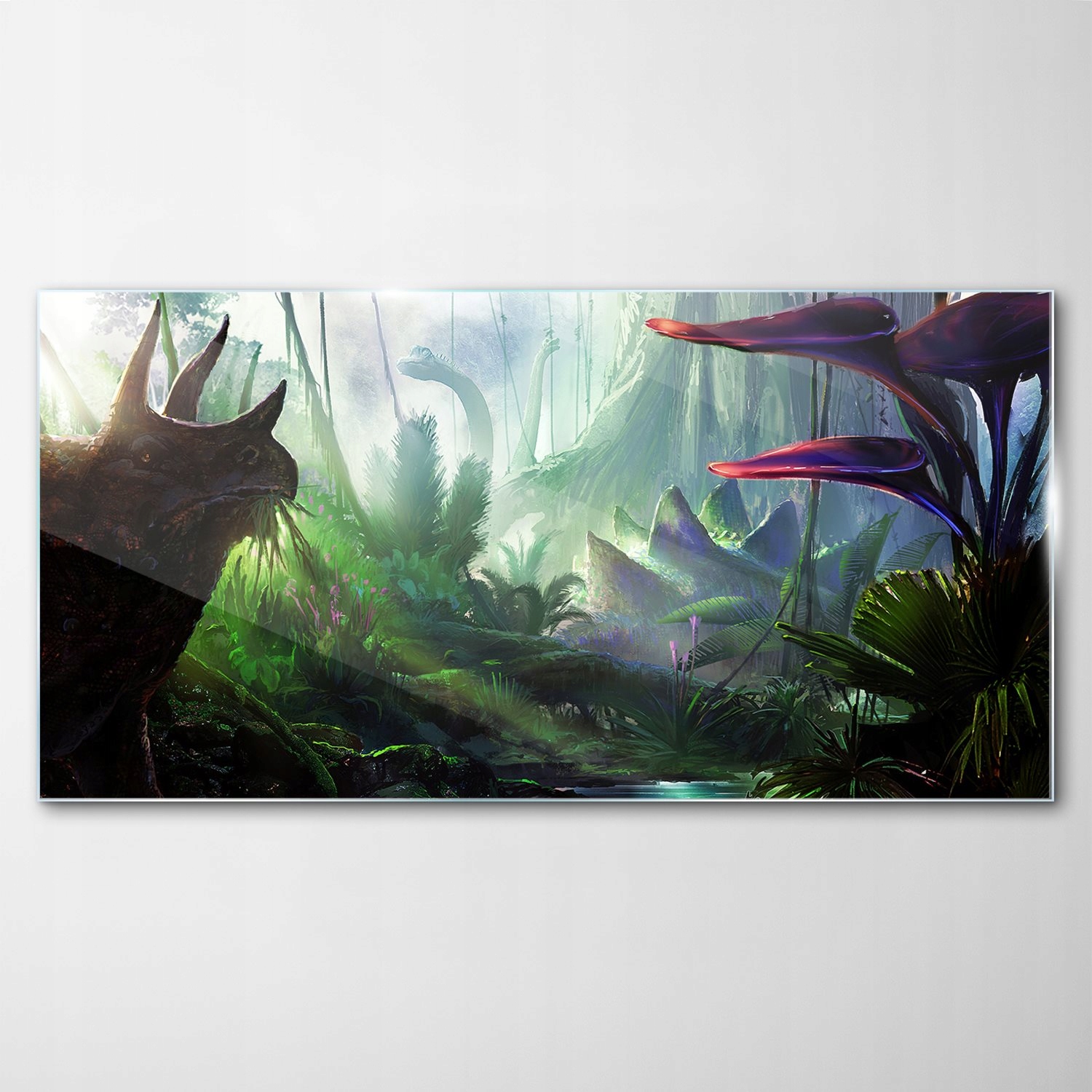 Obraz na skle Dekor Tropické Tropiky Jungle Jura 100x50