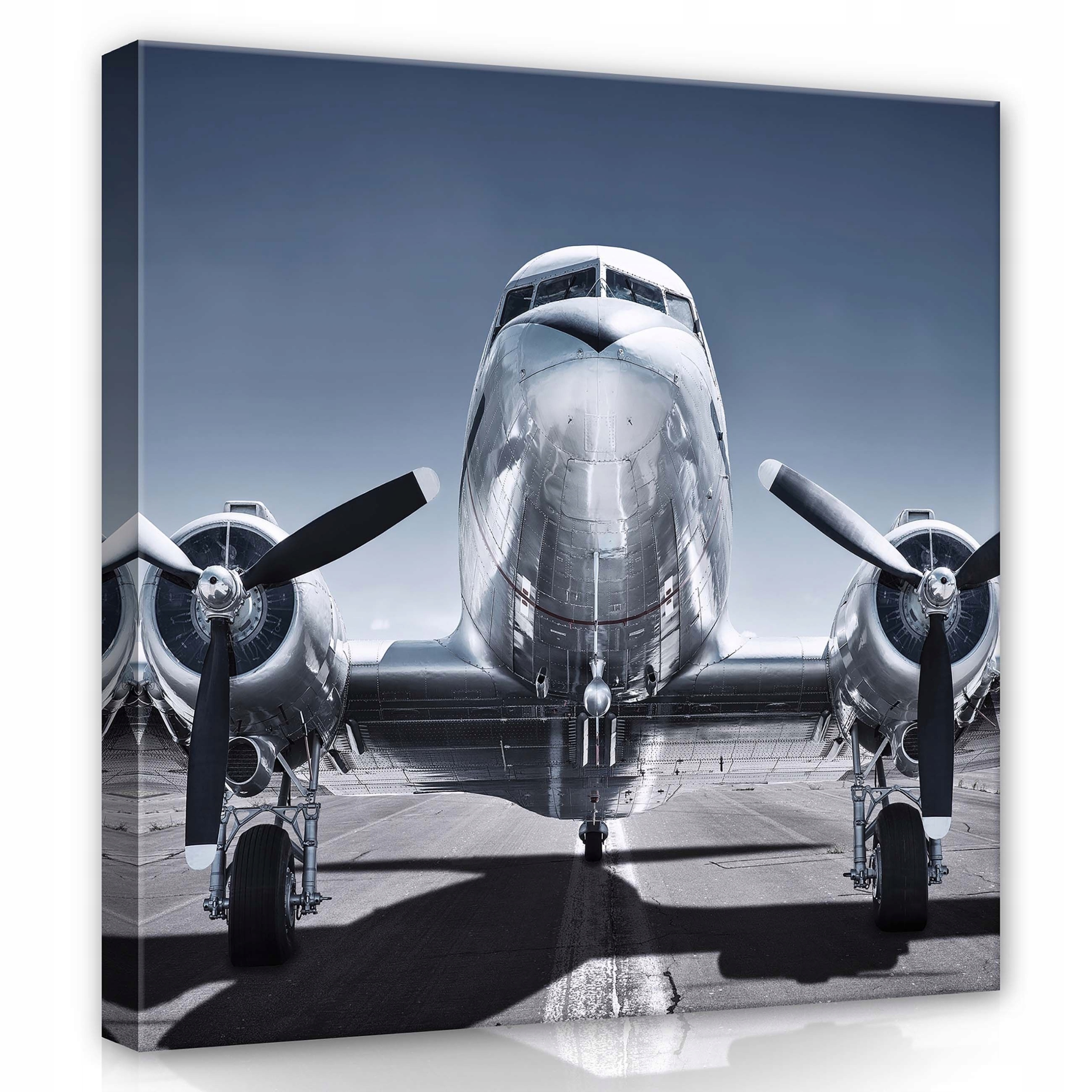 Obraz 80x80 Douglas DC-3 letadlo letectvo nebe metalické retro klasika