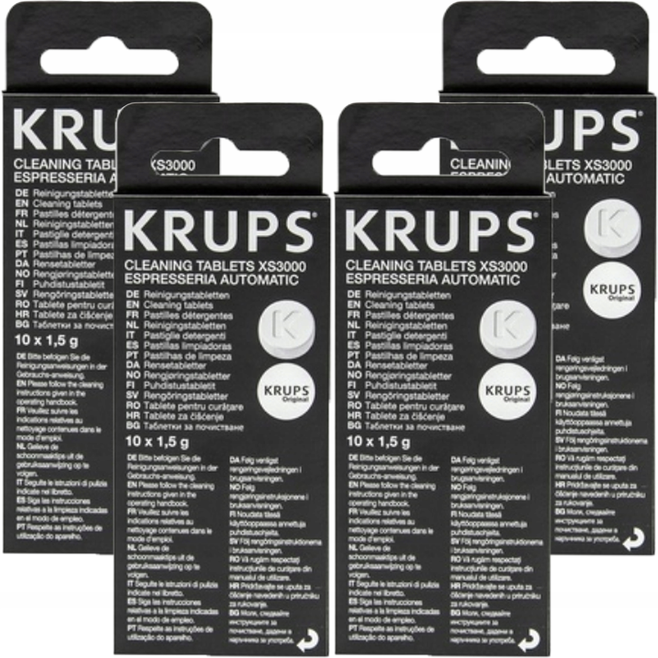 4 x čisticí a odmašťovací tablety Krups do kávovaru Originál
