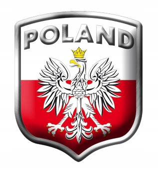 

Naklejka Na Samochód Alu Tarcza Poland - Godło