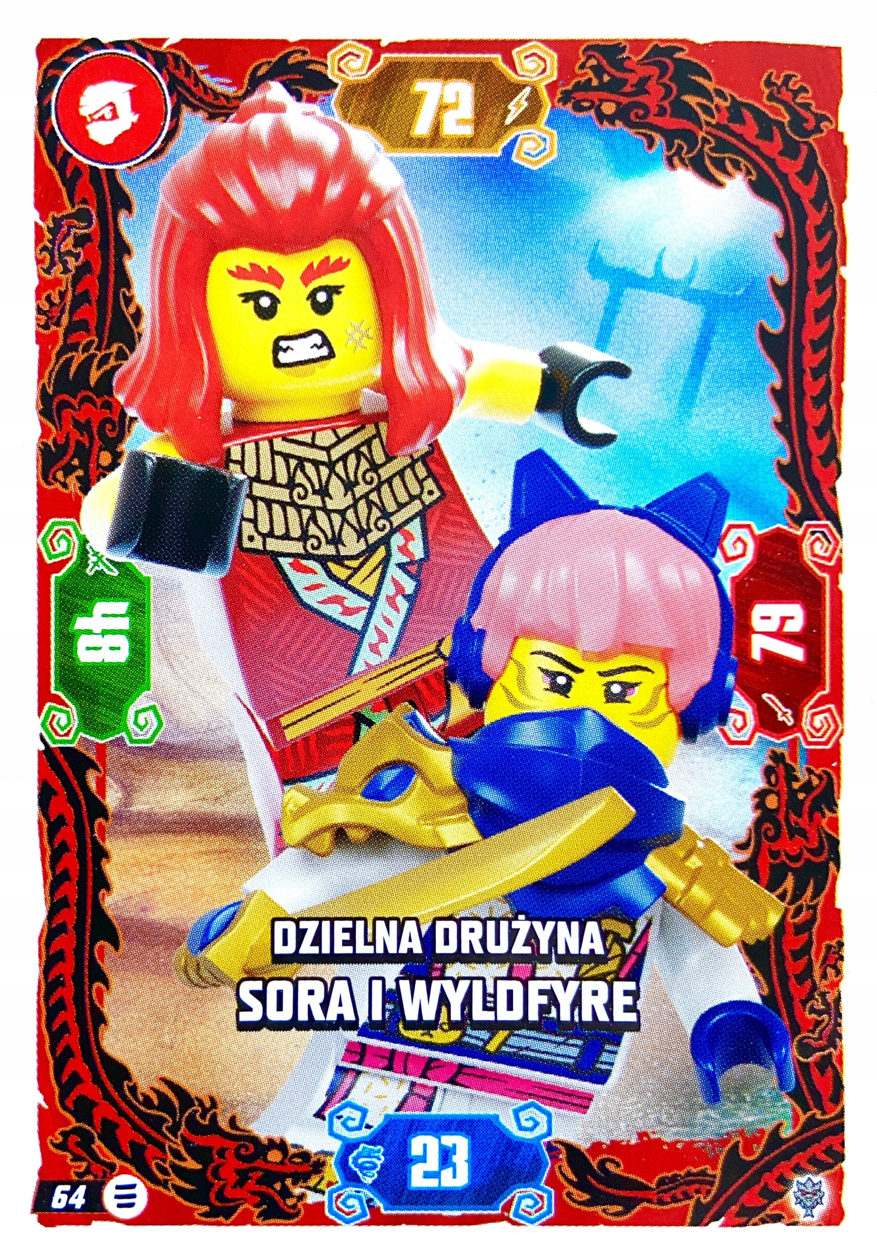 Lego Ninjago 2026 seria11 karta podstawowa 64 Dzielna Drużyna Sora Wyldfyre