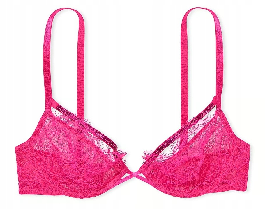 Měkká podprsenka Victoria's Secret s krajkou a zirkony 80C (36C)