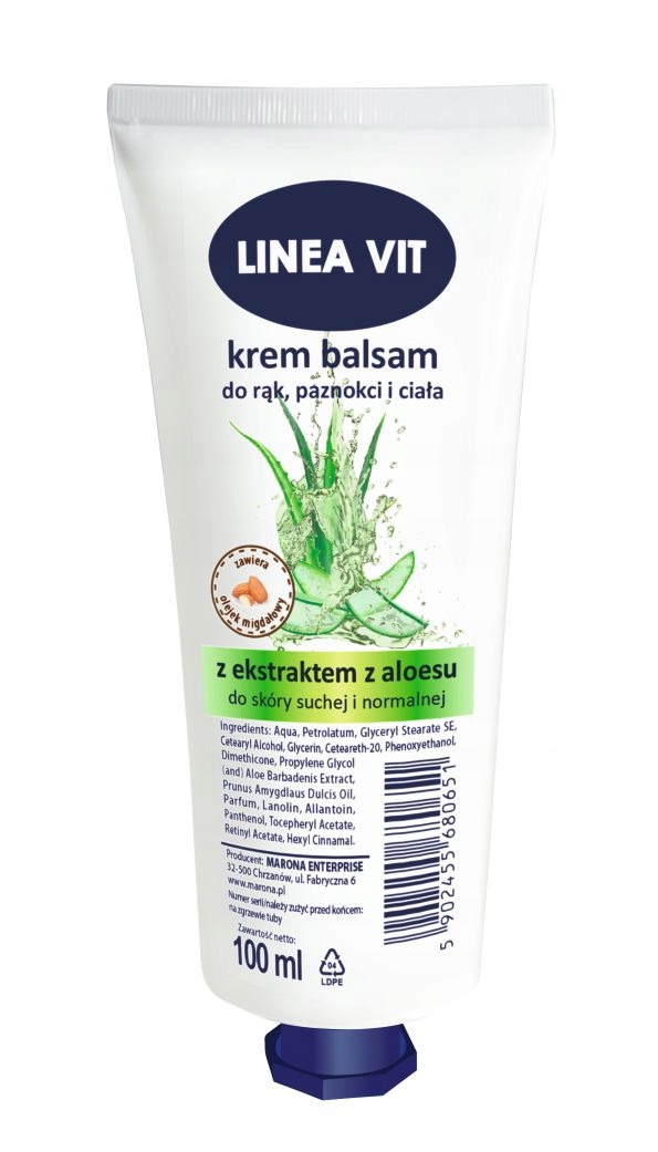 Hipoalergiczny krem do rąk ALOESOWY 100ml + GRATIS