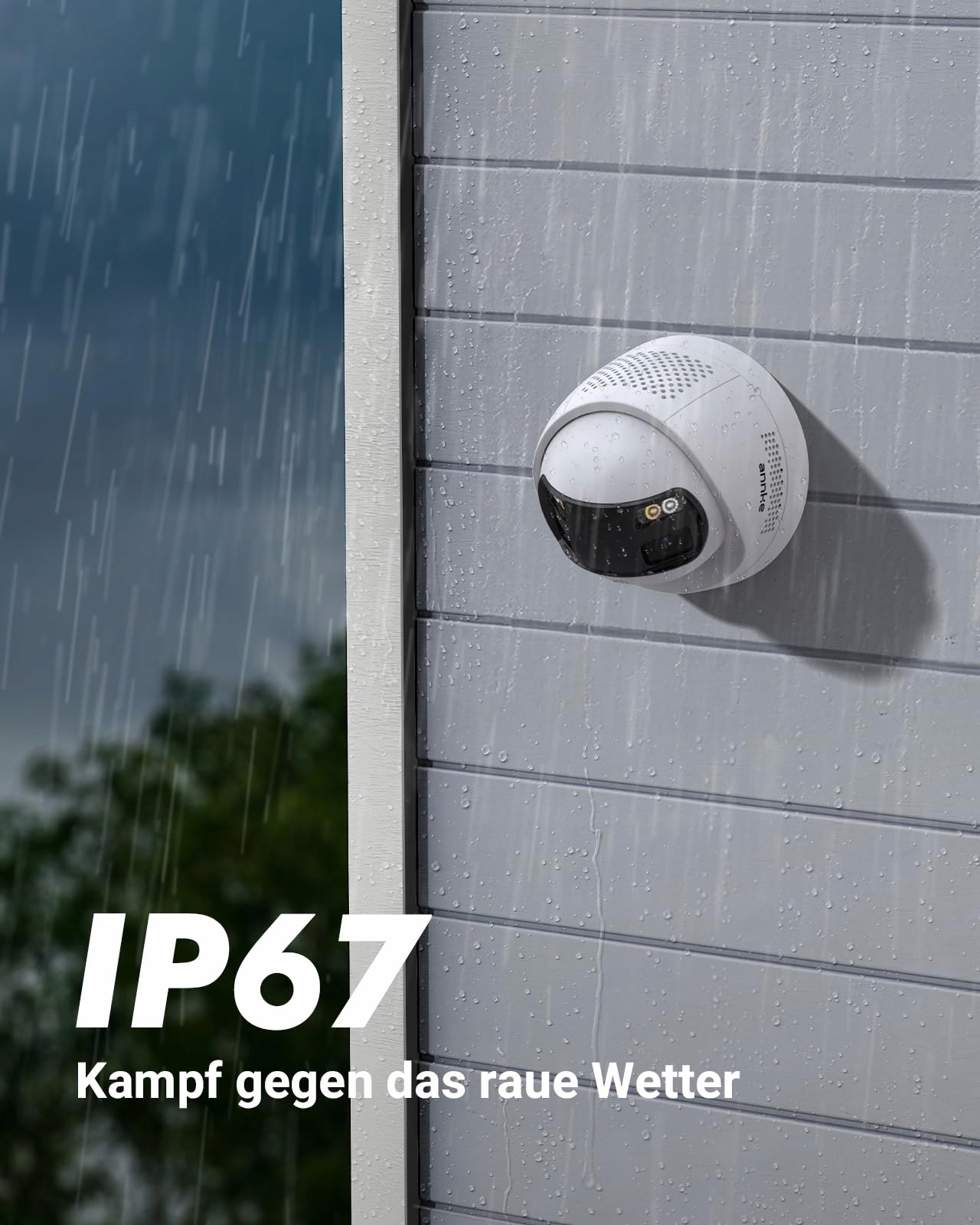 ANNKE Kamera Zewnętrzna PoE 6MP 180° Panorama AI IP67 2-Way Audio 24/7 — miniatura 8