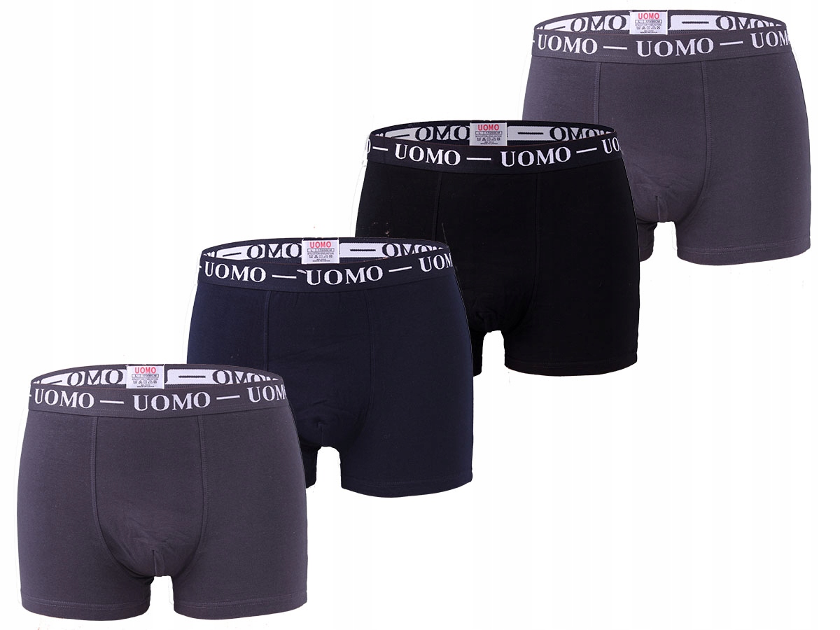 

Bokserki Męskie Bawełniane Uomo 4-PAK r. XL