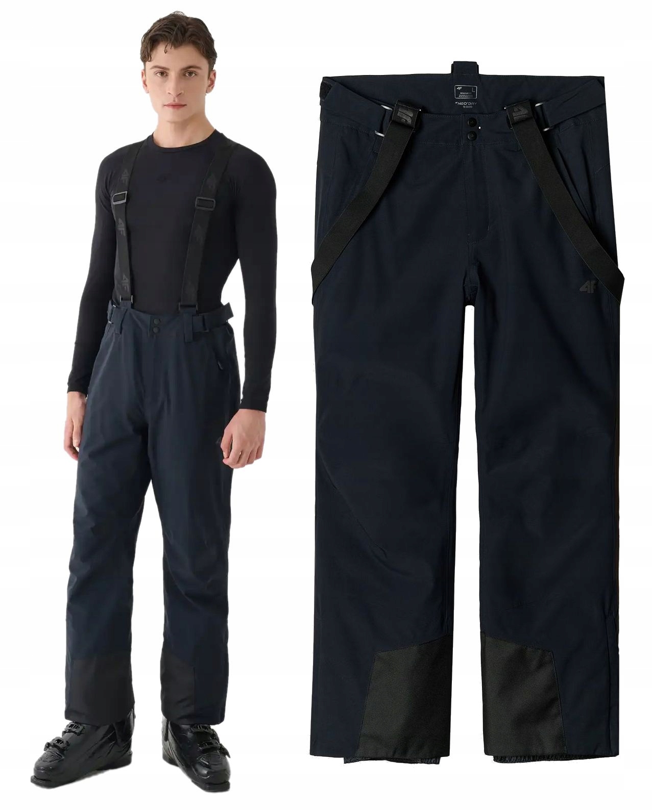 Pánské lyžařské kalhoty 4F černé 20SXXL