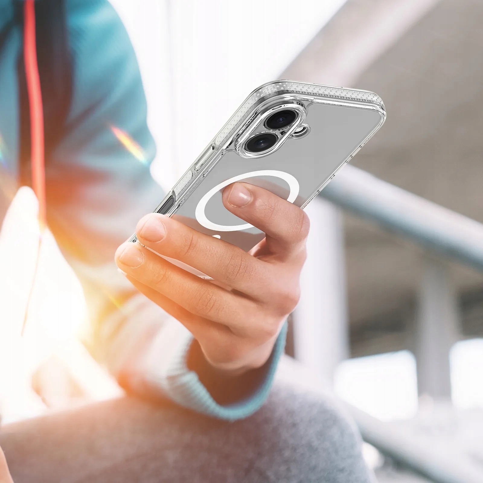 Dux Ducis futerał Clin Mag kompatybilny z MagSafe do Iphone 17 transparentn