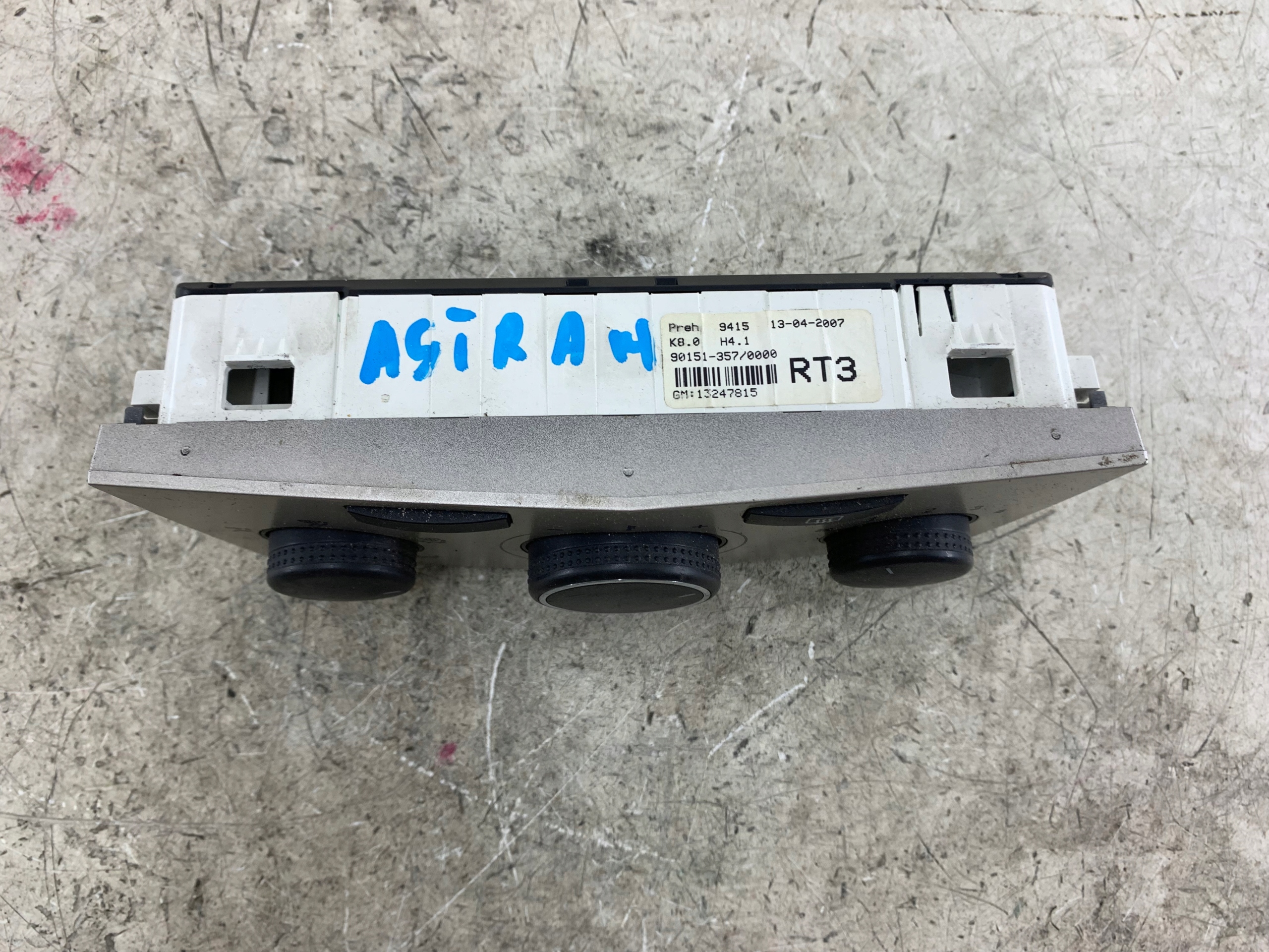 OPEL ASTRA III H Unite commande clima 13247815
