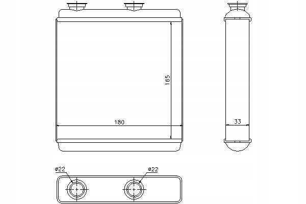Nissens Ohřívač (164X180X32) Opel Meriva A 1.3 Asistent řidiče #28