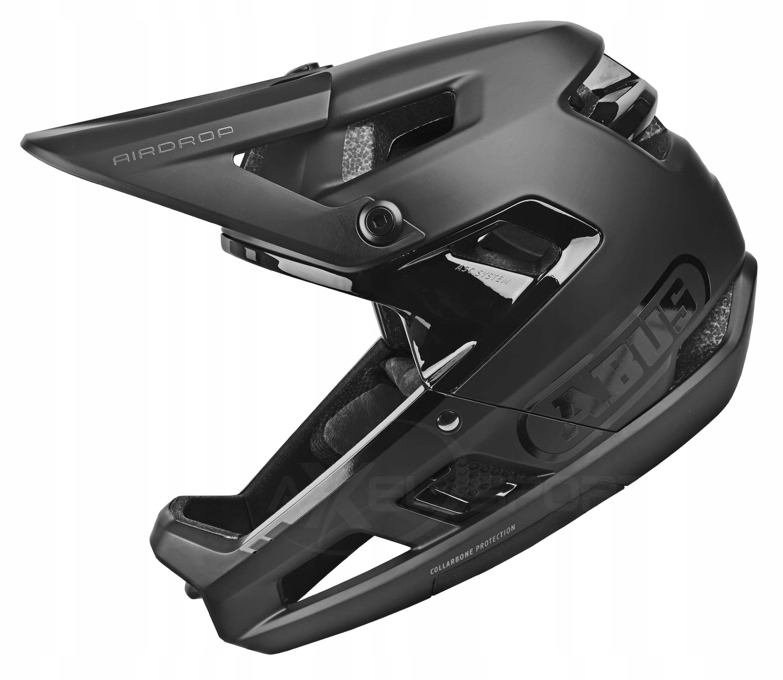 Výkonná helma fullface Abus Airdrop velvet černá L/XL 58-62 cm