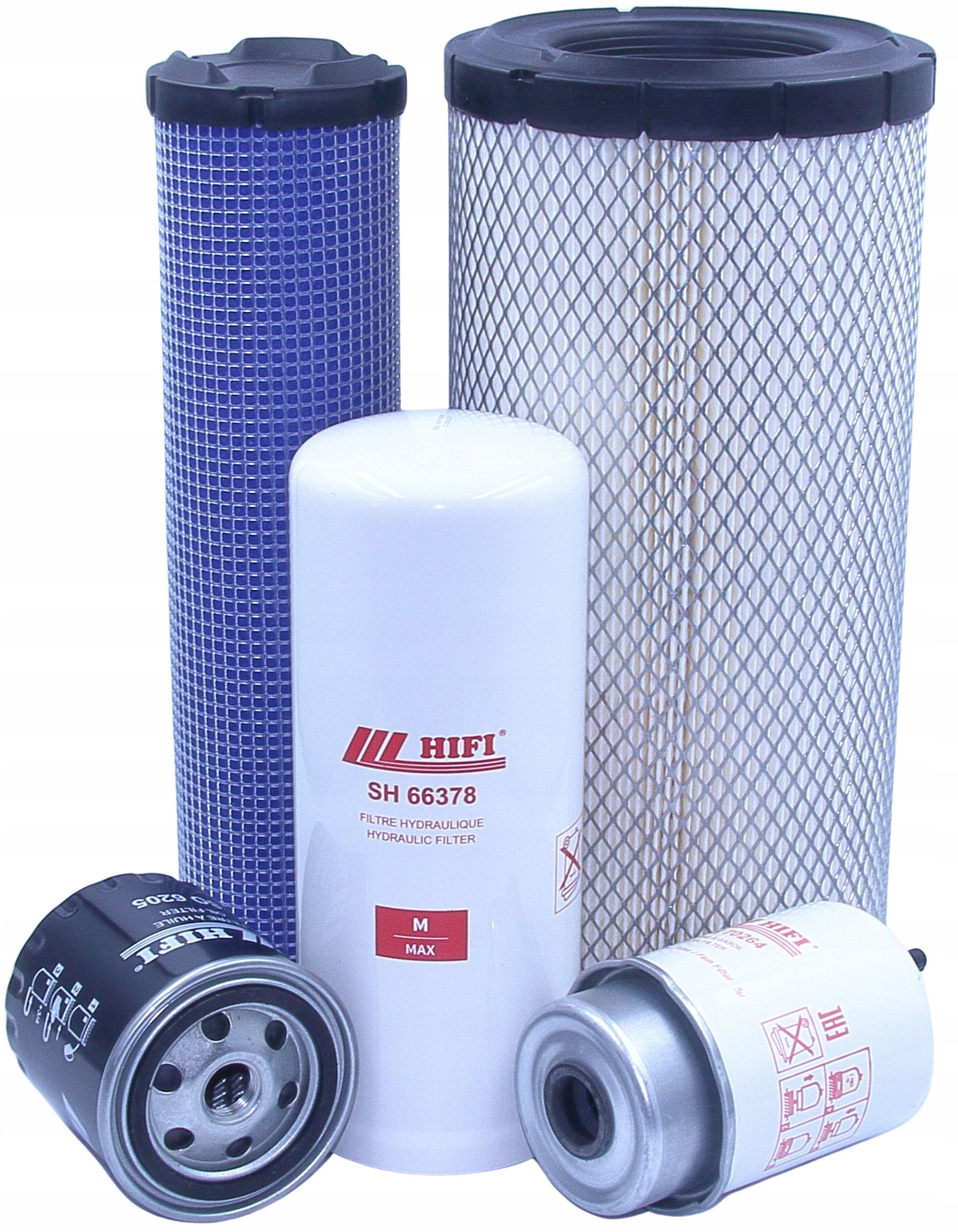 Filtry Caterpillar 906 H2 – vzduch, olej, palivo, hydraulický Cat