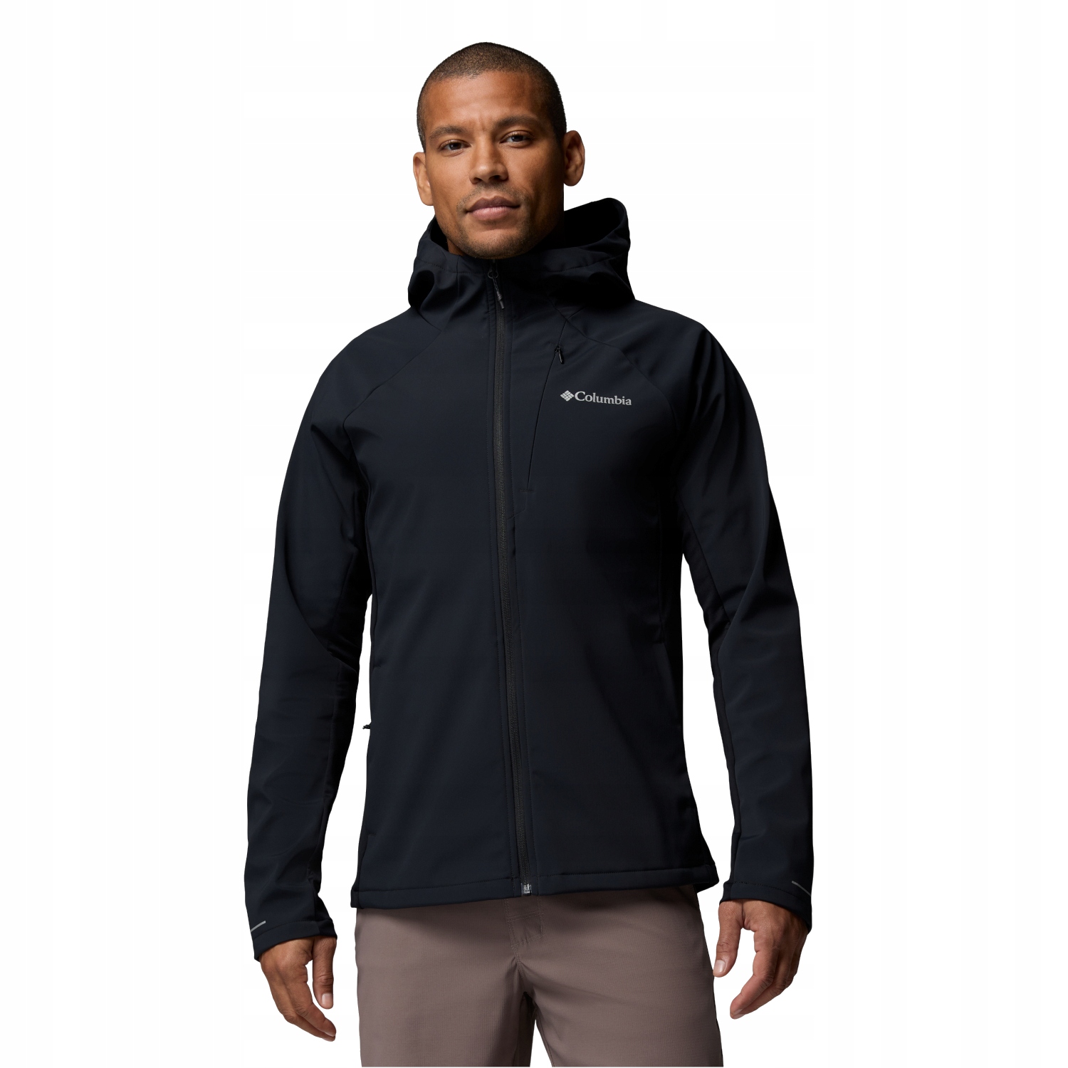 Columbia Trailborne Softshell Jacket [M] Pánská nylonová bunda černá