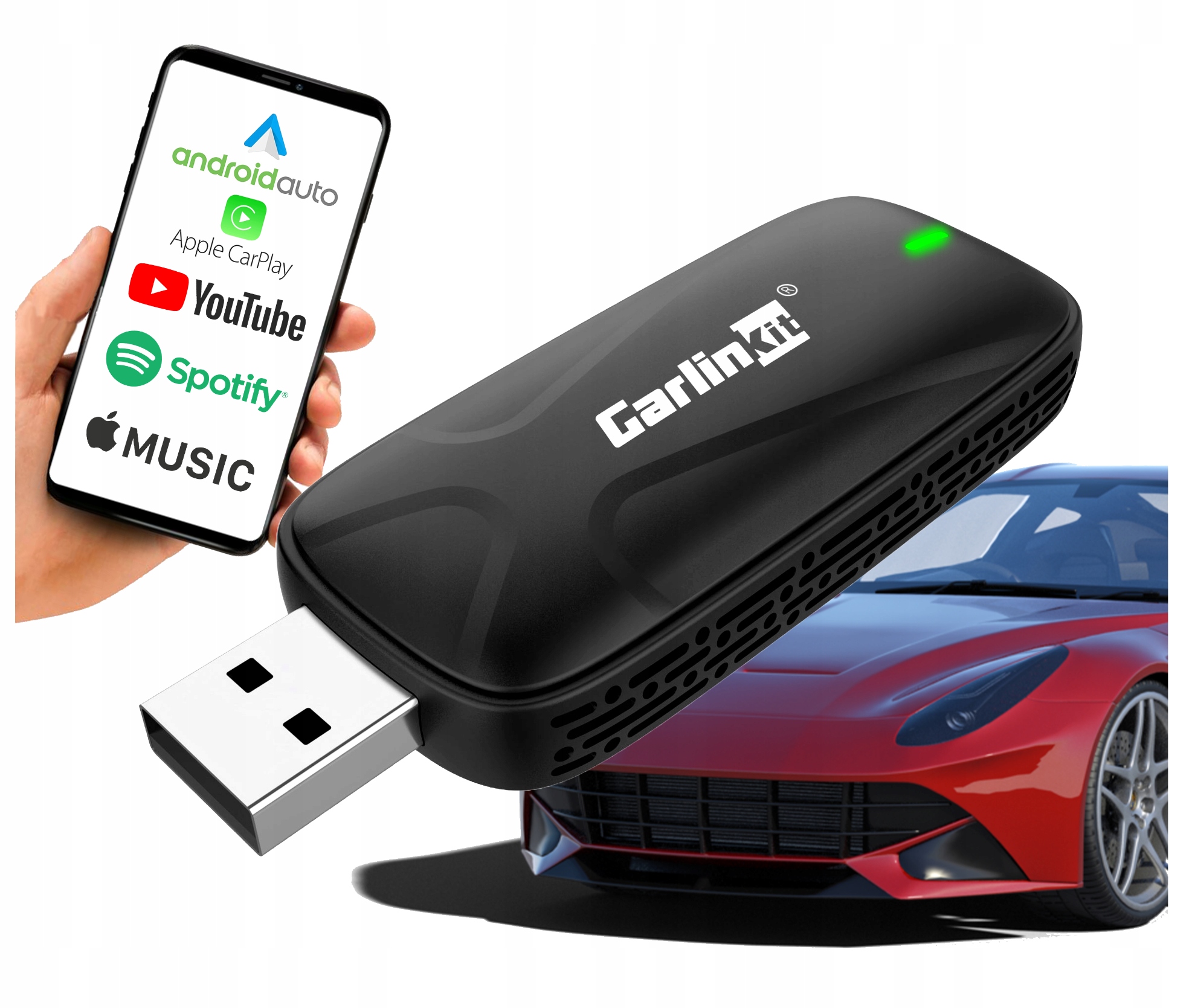 Adaptér CarlinKit Mini Se X2air pro Apple CarPlay Android Auto Bezdrátový